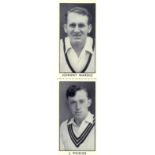 THOMSON, County Cricketers, complete set of 64, in uncut pairs, G to EX, 32