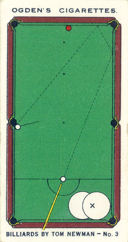 OGDENS, Billiards by Tom Newman, complete, VG to EX, 50