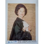 CINEMA, private colour photo of Vivien Leigh, half-length taken in Schubert Alley, New York having