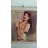 GLAMOUR, calendar, 1959 Reeve Girl Calendar, 12 page issue, 8 x 11, original string, VG