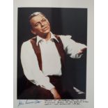 CINEMA, private colour photo of Frank Sinatra, half-length taken at rehearsals for "The Don