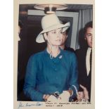 CINEMA, private colour photo of Grace Kelly, half-length taken at Kennedy Airport, New York (Aug