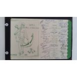 NAVAL, selection from a tour of HMS Mull of Galloway, inc. 1945 Christmas Fare menu (signed by 40