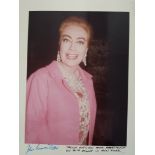 CINEMA, private colour photo of Joan Crawford, half-length taken outside her apartment on 71st