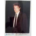 CINEMA, private colour photo of Warren Beatty, half-length taken on corner of 44th Street &