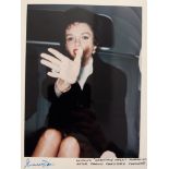 CINEMA, private colour photo of Judy Garland, half-length taken leaving Carnegie Hall after her