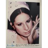 CINEMA, private colour photo of Barbara Streisand, half-length taken at the Hollywood premiere of "