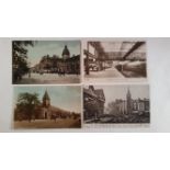 POSTCARDS, Leicester, Midland Station (3), New Tramways, pu (2), G, 4