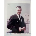 CINEMA, private colour photo of Clark Gable, half-length taken at the Hollywood Palladium (1951/52),