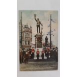 POSTCARD, Lancashire Fusiliers Memorial Bury, corner creases, pu 1911, about G