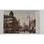POSTCARD, Blackett Street Newcastle upon Tyne, pu, foxing to edges, about G