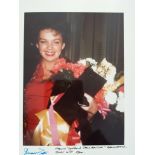 CINEMA, private colour photo of Judy Garland, half-length taken backstage at the London Palladium (