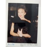 CINEMA, private colour photo of Judy Garland, half-length taken at "Sardi's" Restaurant, New York (