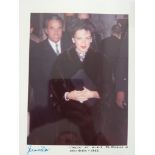 CINEMA, private colour photo of Judy Garland, half-length taken at C.B.S. TV Studios, New York (