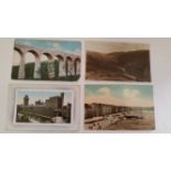 POSTCARDS, Wales & Scotland selection, inc. views, coastal, street scenes etc; Castle Hill Tenby,