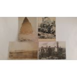 POSTCARDS, Whitwick (Leics), 1900s, inc. Coronation Bonfire High Tor, with the Lincs Territorials at