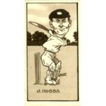 HILL, Caricatures of Famous Cricketers, complete, standard, G to VG, 50