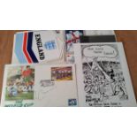 FOOTBALL, selection, inc. signed commemorative cover by Beckenbauer; blocks of stamps (with