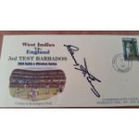 CRICKET, signed commemorative cover by Garry Sobers, West Indies v England 2004, with vendors letter
