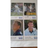 CRICKET, signed Cornhill cards, inc. Atherton, Caddick, Cork, Croft, Flintoff, Fraser, Giles,