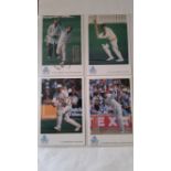 CRICKET, signed TCCB/ECB cards, Nos. 49-96 (missing 88 & 89), inc. Pollock, Rhodes, Gallian,