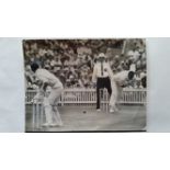CRICKET, press photos, 1960/61 Australia v West Indies, showing Hall batting off Connolly, agency