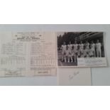 CRICKET, selection from 1964 Ashes Headingley Test, inc. scorecards (all printed), signed piece by