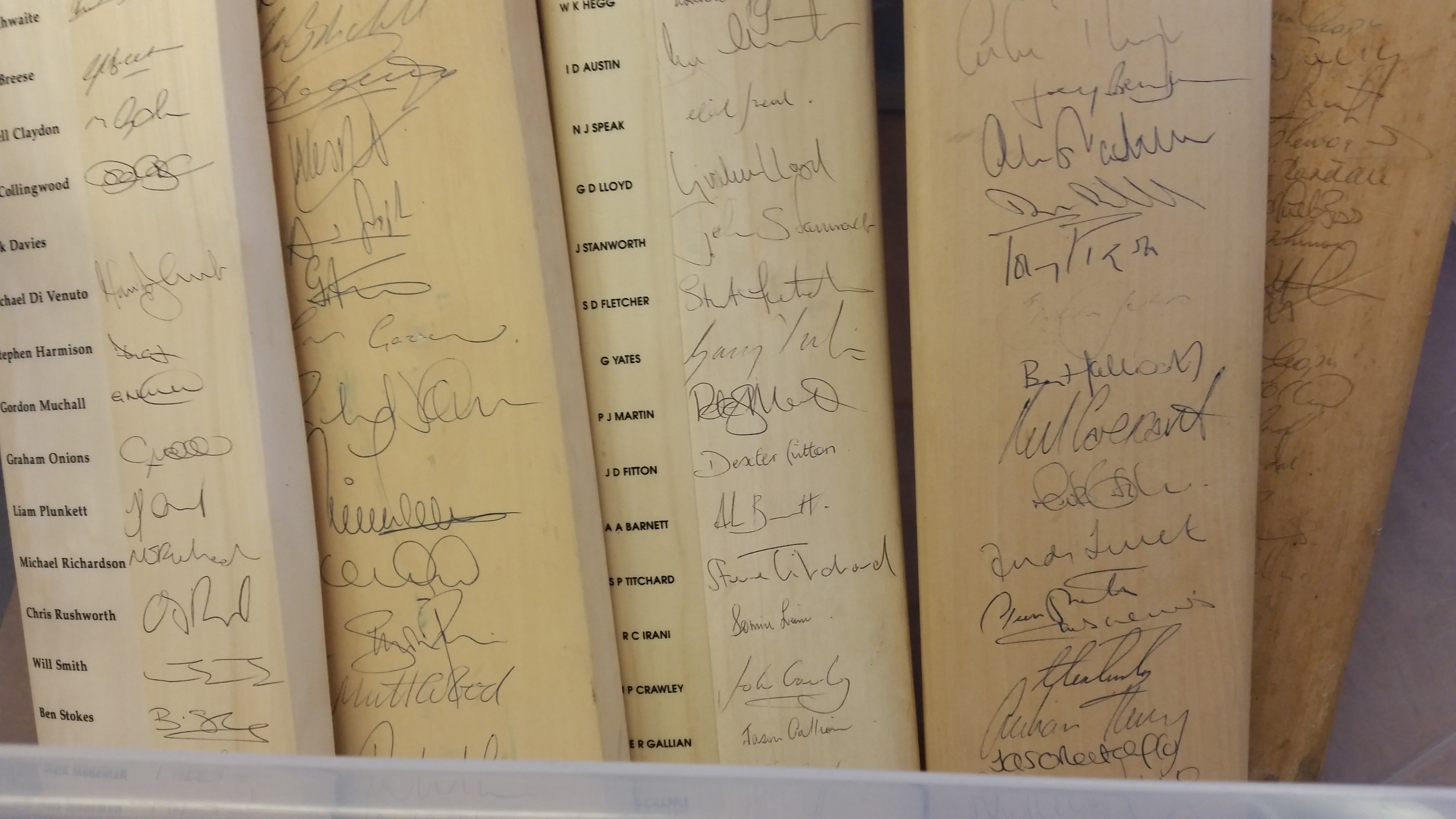 CRICKET, signed full-size bats, inc. Nottinghamshire 1980' - Image 2 of 2
