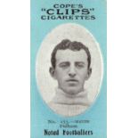 COPE, Noted Footballers (Clips), Nos. 249, 250, 253 & 255 (Fulham), 500 backs, G to VG, 4