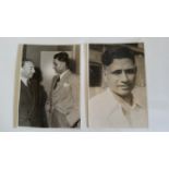 CRICKET, press photos, 1947/8, Australia v India, all showing Amarnath, inc. with Hassett, in