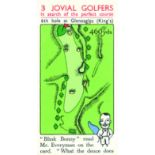 CHURCHMANS, 3 Jovial Golfers, complete, VG to EX, 36