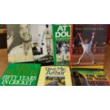 CRICKET, signed biographies, inc. Fred Trueman, Len Hutton, Richard Hadlee, Mark Wagh, Dominic