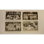 CRICKET, team postcards, inc. South Africa (4), 1907 (3) & 1935; 1931 New Zealand, RP (2), VG to EX,