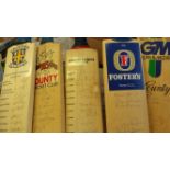 CRICKET, signed full-size bats, inc. Nottinghamshire 1980'