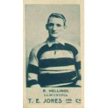 JONES T.E., Welsh Rugby Players, Hellings (Llwynypia), VG