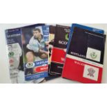 RUGBY UNION, programmes for Scotland v Wales, 1969, 1973, 1977, 1981, 1983, 1987, 1989, 1993 &