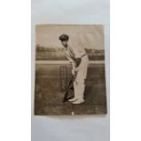 CRICKET, press photo of Ponsford, 1924/5, Australia v England, full-length in batting pose, agency