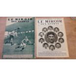 FOOTBALL, magazines, Le Miroir des Sports, each covering France v England, 12th May 1921 & 31st