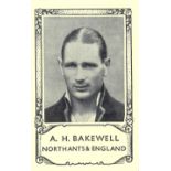 BARRATT, Famous Cricketers (folders), split pairs (5) & two back panels, G, 12
