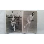 CRICKET, press photos, 1960s West Indies Lance Gibbs, inc. bowling in action & practise, playing