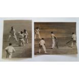 CRICKET, press photos, 1951/2, Australia v West Indies, inc. Valentine bowls Bowley (1st of 7