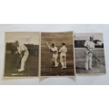 CRICKET, press photos, 1924/5, Australia v England, inc. Hobbs (batting in match); Strudwick &