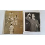 CRICKET, press photos, 1947, England v South Africa, showing Dudley Nourse, Mitchell & Dyer, Denis