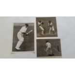 CRICKET, press photos, Australians, showing Oldfield, Darling & McCabe batting in Sheffield Shield