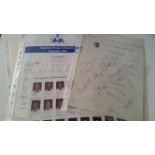 CRICKET, signed team sheets etc., inc. Somerset (2), Yorkshire, England Young Cricketers Australia