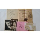 AUTOGRAPHS, selection, 1940s-50s, album pages etc., inc. Ernie Steers (Speedway), Evan Hardy (