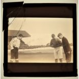 FOOTBALL, original glass positive (4.25 x 3.25), 1899 FA Cup semi-final replay, at Burnden Park (