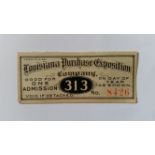 OLYMPICS, ticket for 1904 Louisiana Purchase Exposition, Day 313, No. 8426, event included the