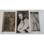 CRICKET, press photos, Australia, showing Ponsford full-length bating, Miller half-length portrait &