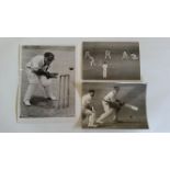 CRICKET, press photos, 1948, England v Australia, showing Compton, Tallon, Bradman & McCool,